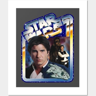 The Scoundrel (blue starfield, chrome border) Posters and Art